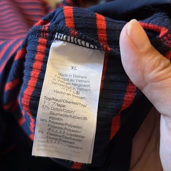 J crew xl striped Bodysuit - Picture 6 of 7